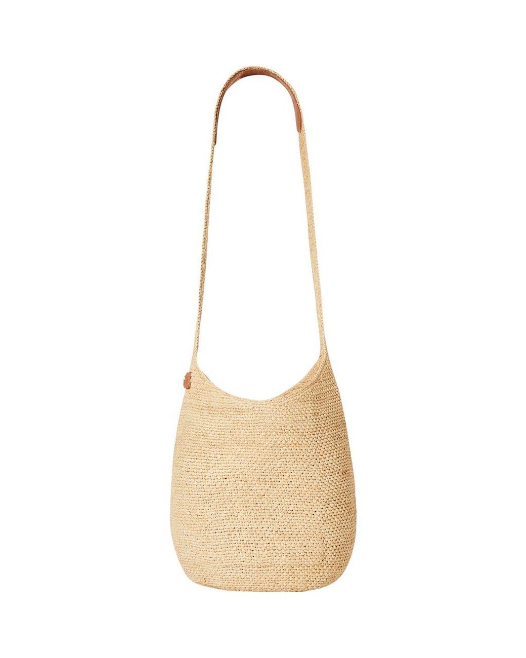 Helen Kaminski Small Rafia Sac Bucket Bag in Natural | Lyst