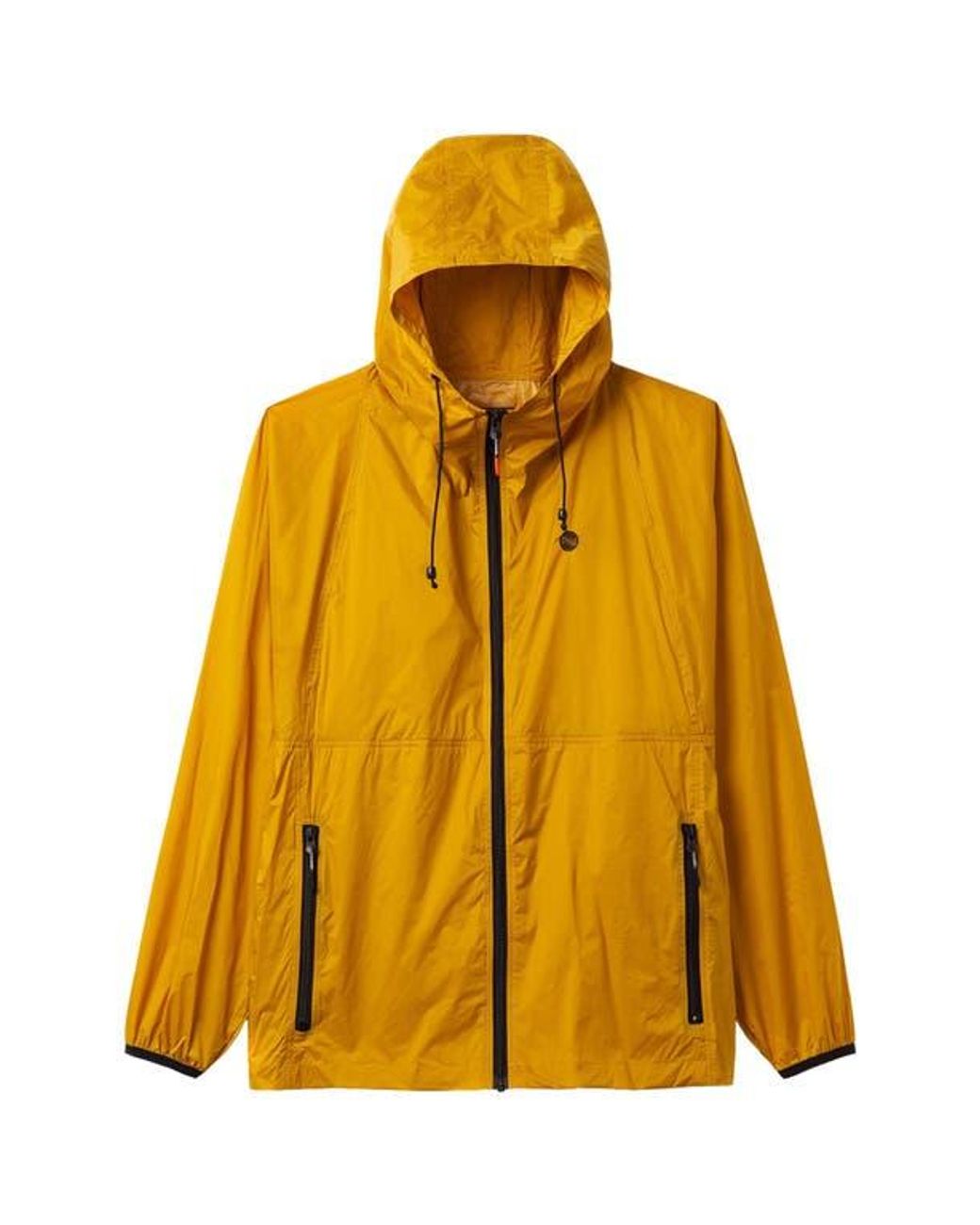 Noize Orange Hooded Windbreaker for men