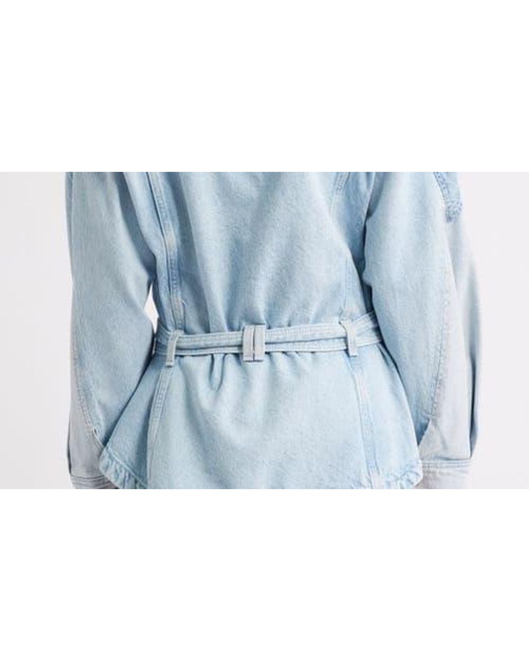 Boss Blue Paneled Denim Jacket