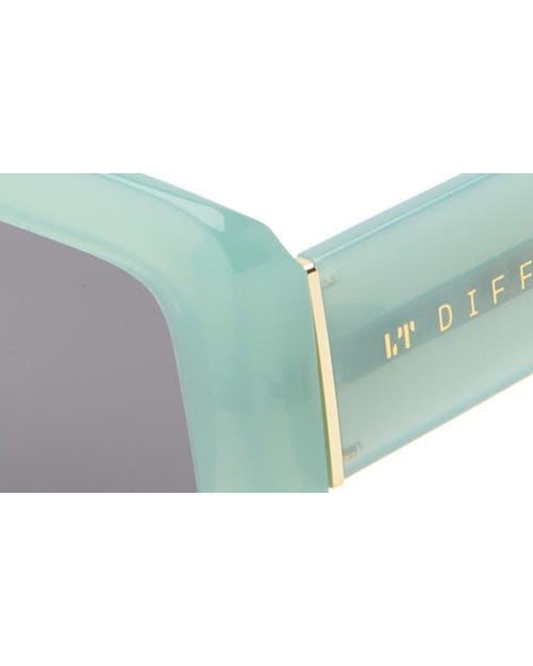 DIFF Green 53Mm Rectangle Sunglasses for men