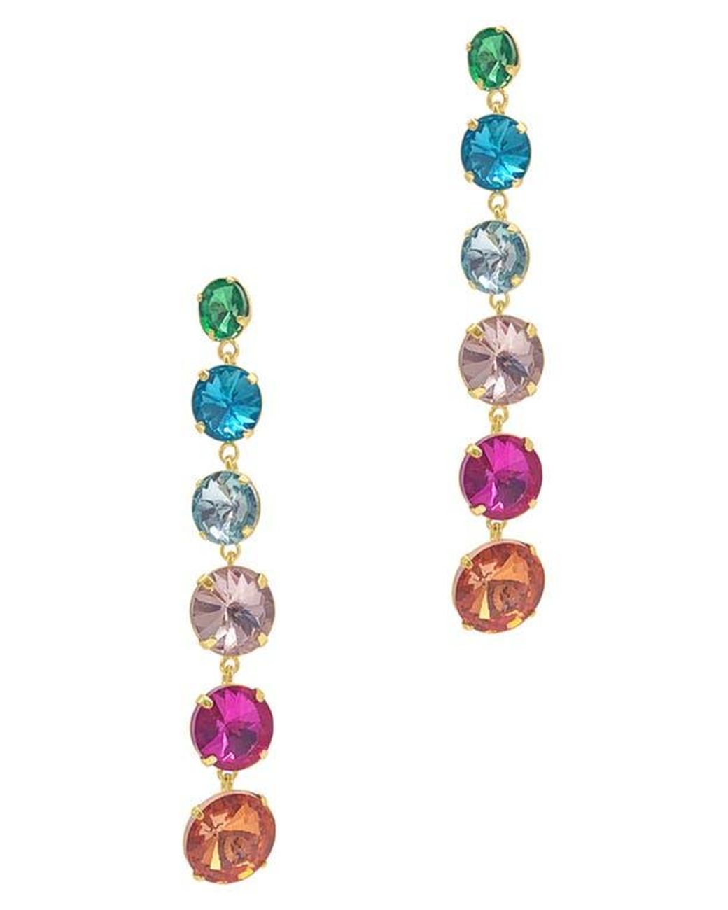 Adornia White Linear Drop Earrings
