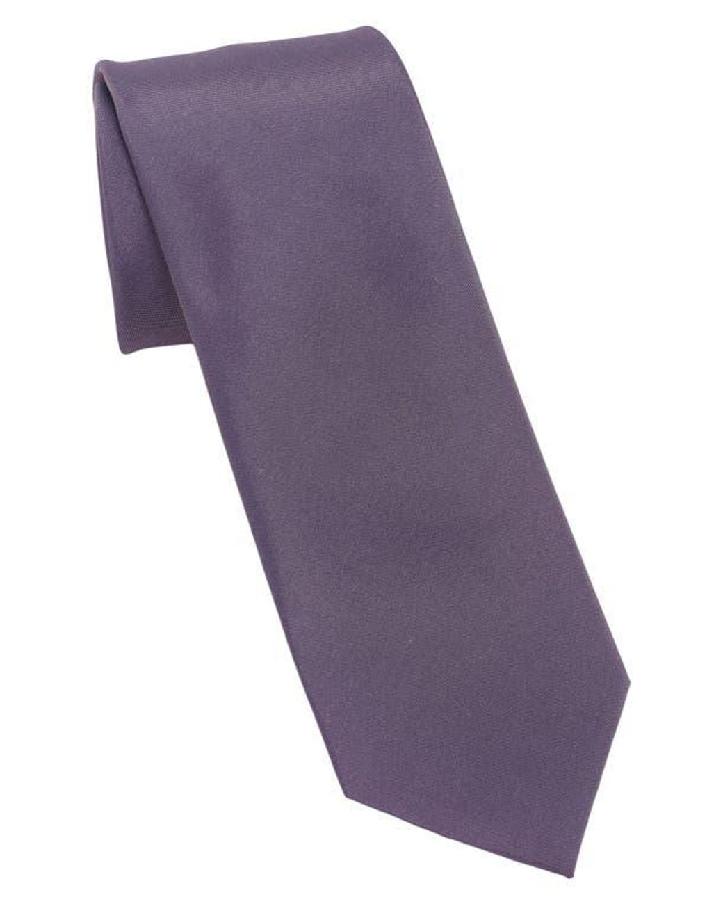 DKNY Purple Iridescent Solid Tie for men