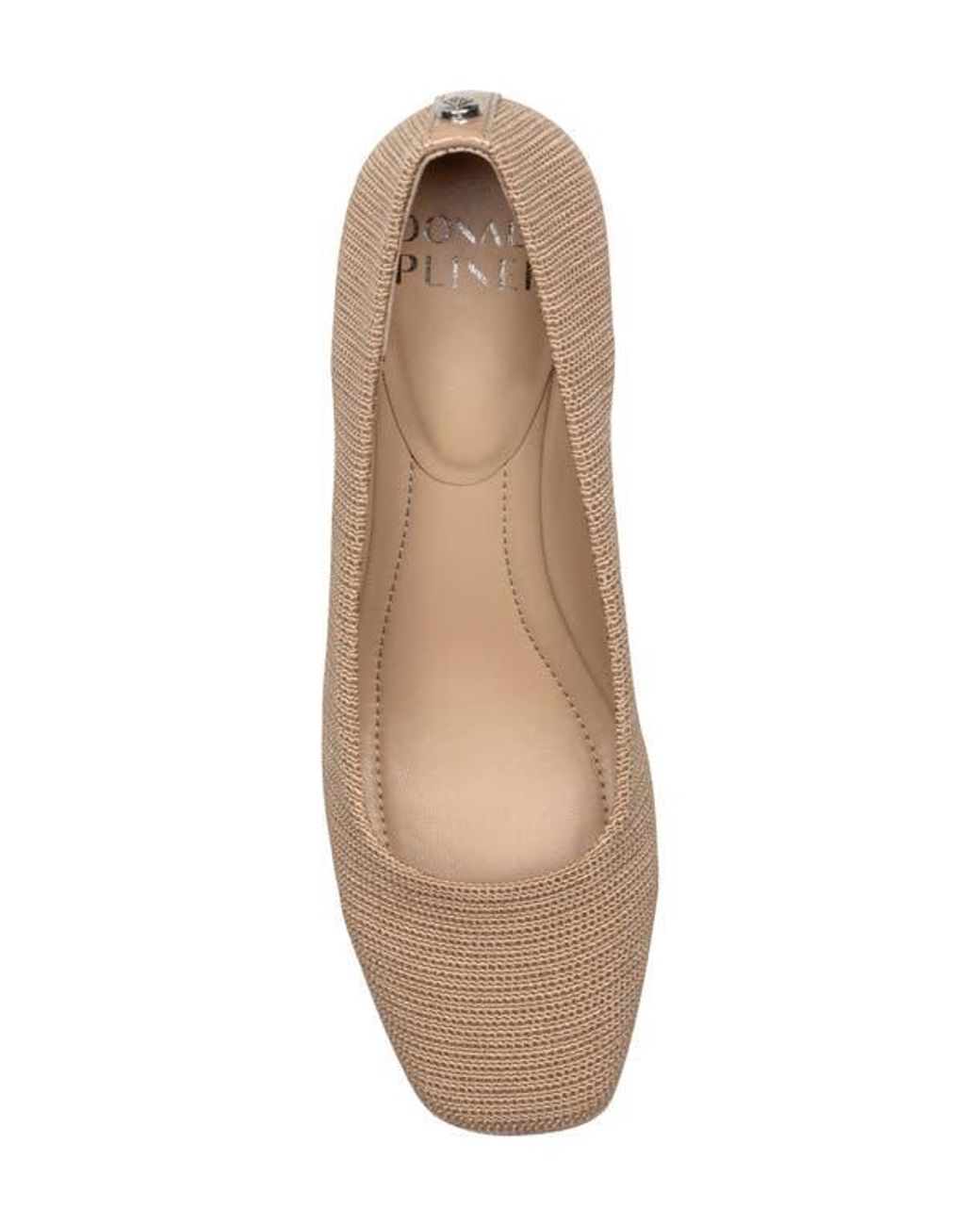 Donald J Pliner Natural Square Toe Pump