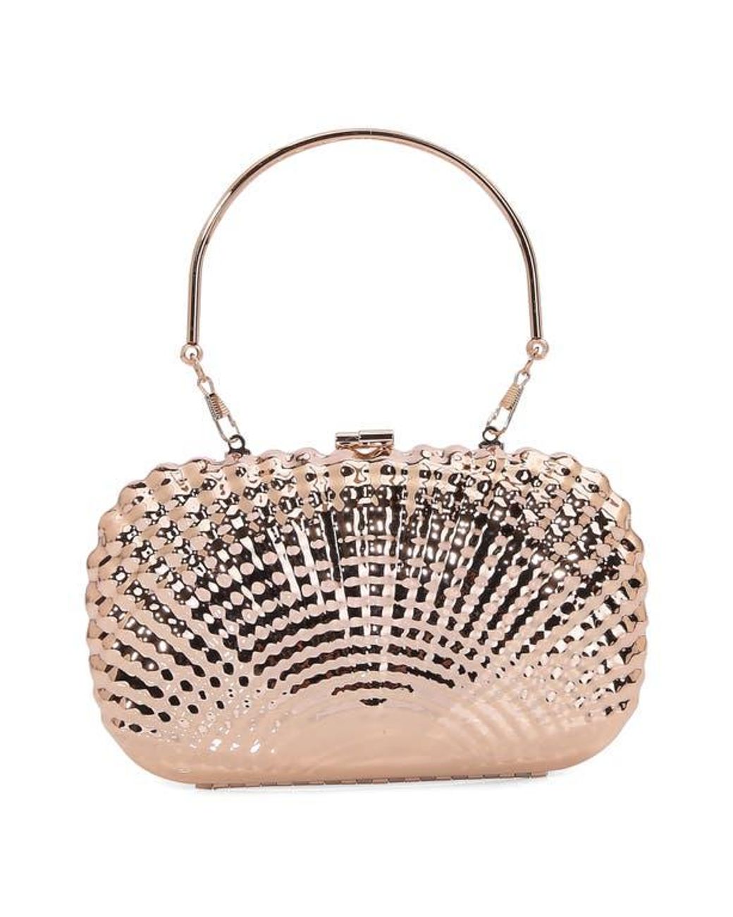 BERNESS Metallic Shell Clutch