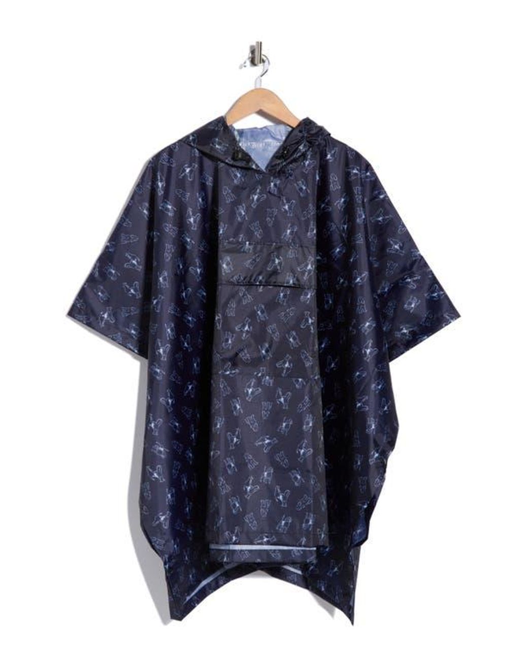 Barbour Blue Packaway Poncho
