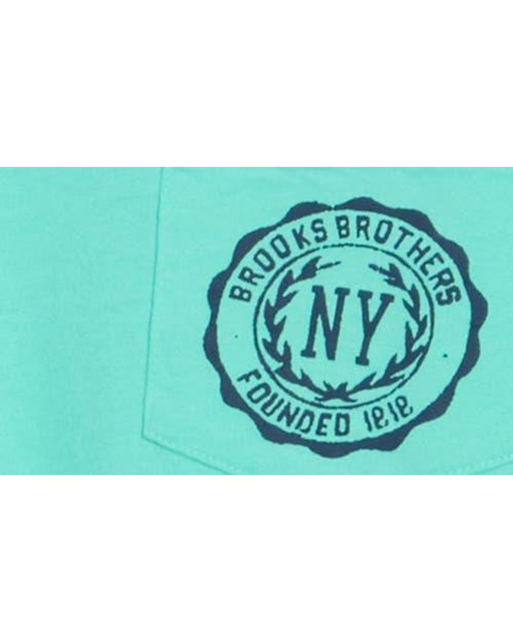 Brooks Brothers Blue Crewneck Graphic T-Shirt for men