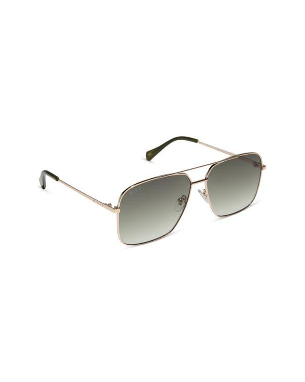 DIFF Gray Leo Aviator Sunglasses