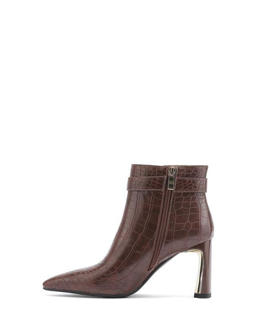 Ninety Union Brown Groovy Croc Embossed Boot