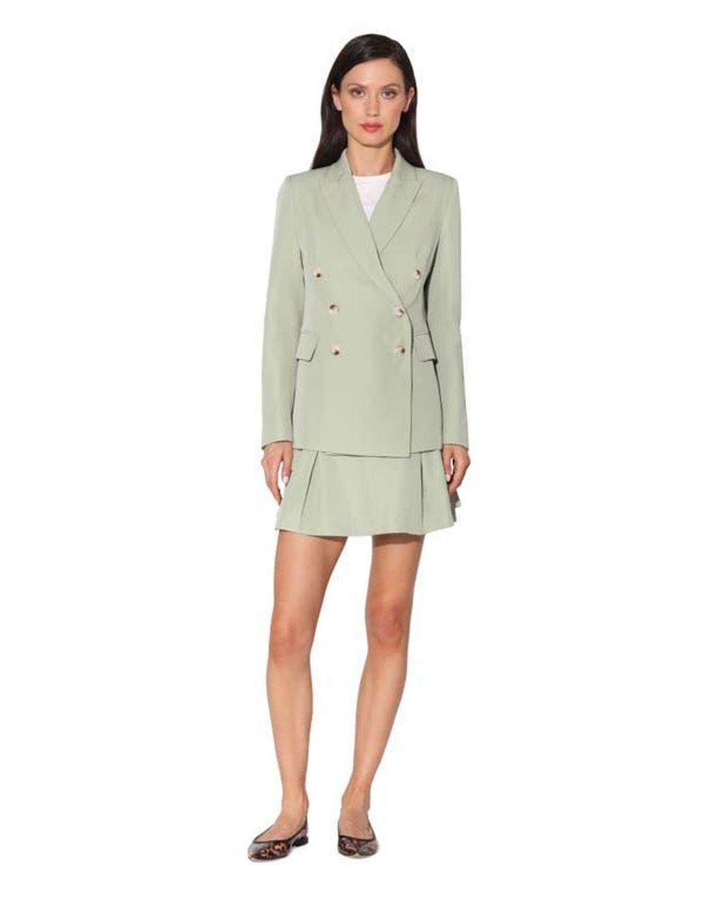 Walter Baker Green Tilda Double Breasted Blazer Jacket