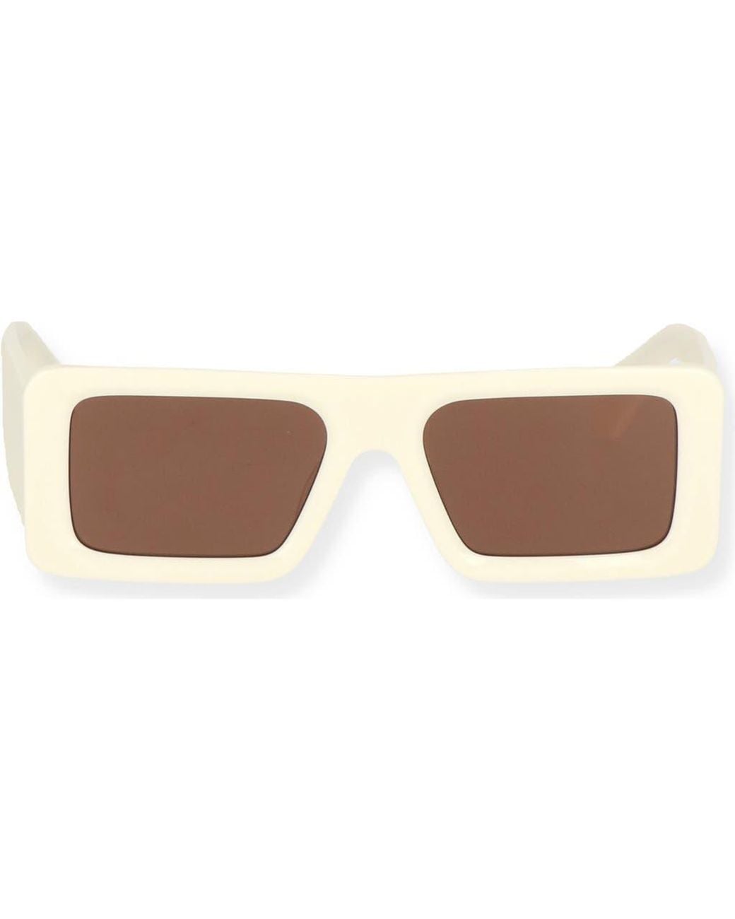 Off-White c/o Virgil Abloh Brown Troy 54Mm Rectangular Sunglasses for men