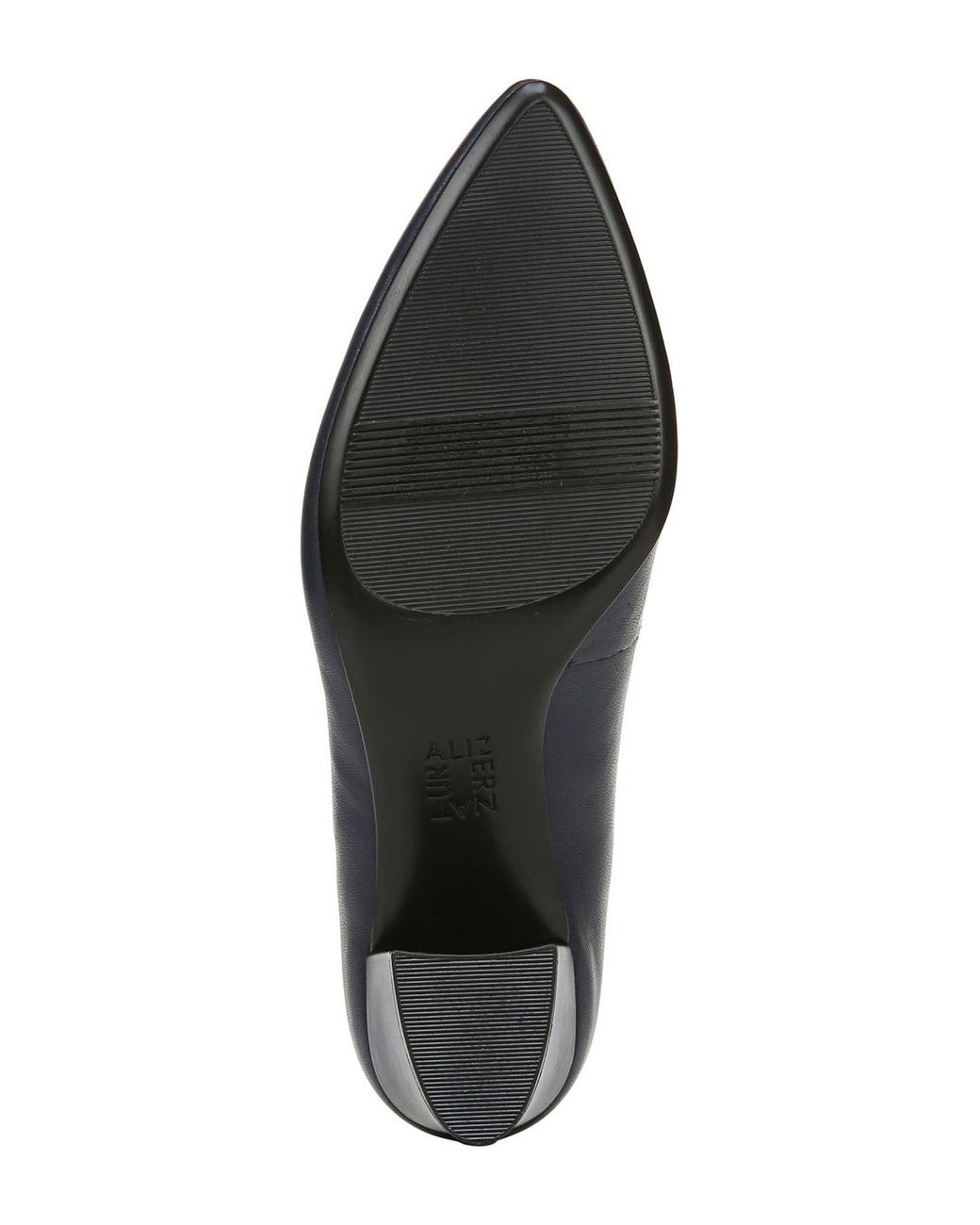 Naturalizer Carmen Leather Block Heel Pump in Blue Lyst