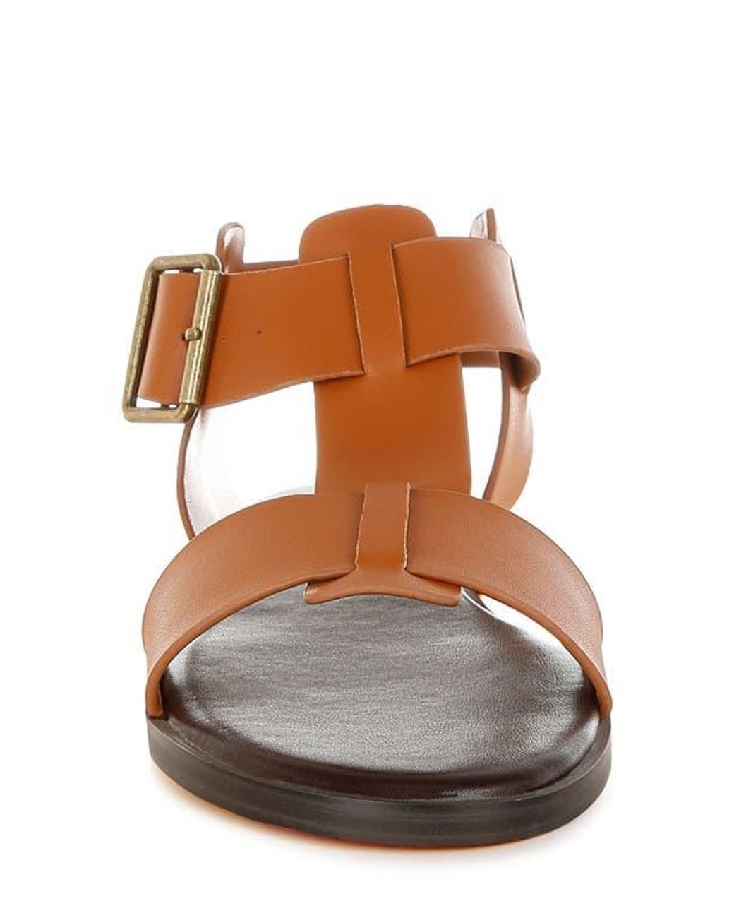 Rag & Co Brown Shayla Gladiator Flat Sandal