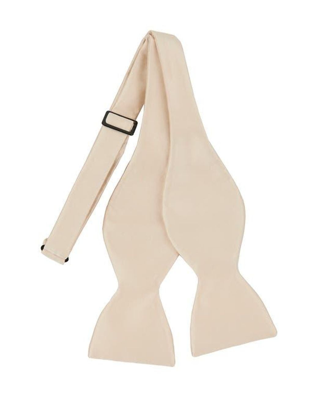 Con.struct Natural Solid Satin Bow Tie for men