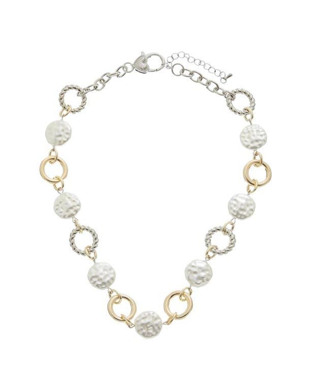 Juvell Metallic Round Link Necklace