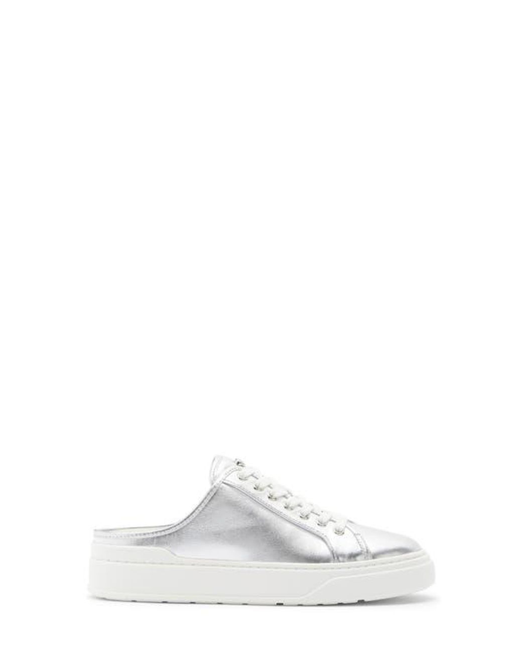 Stuart Weitzman White Skater Mule Sneaker