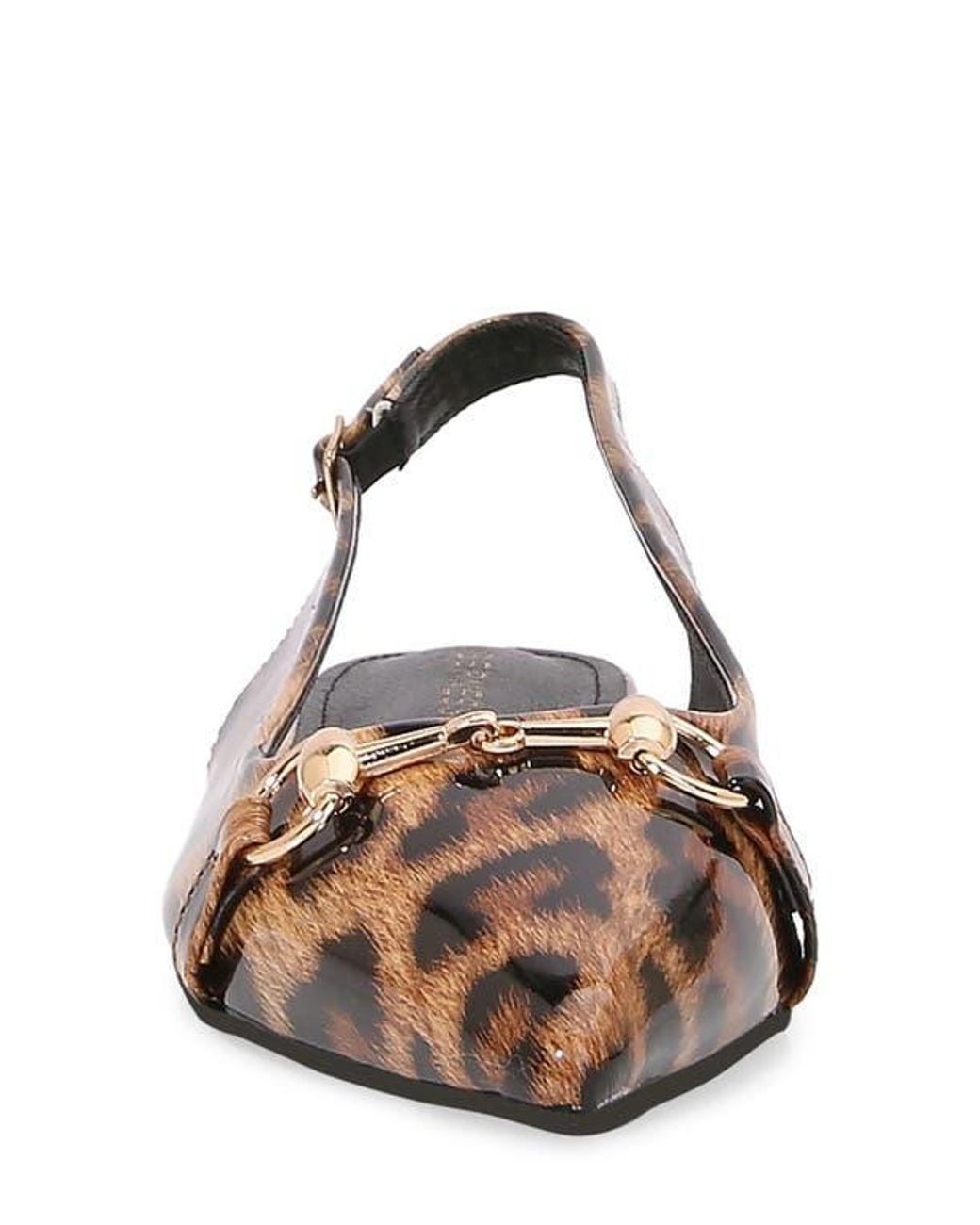 BERNESS Brown Bit Slingback Flat