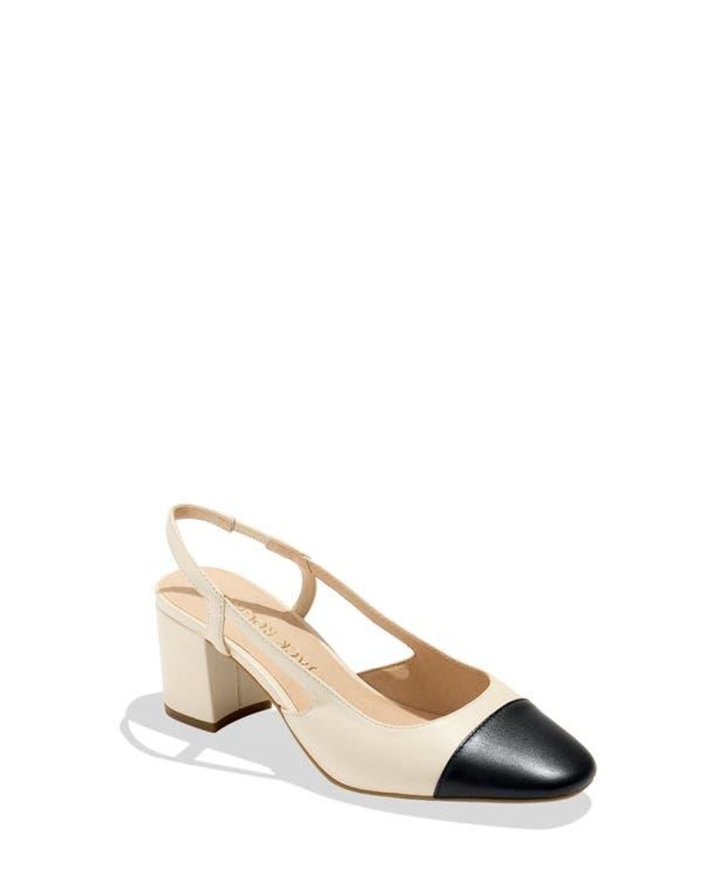 Jack Rogers Natural Summer Cap Toe Slingback Sandal