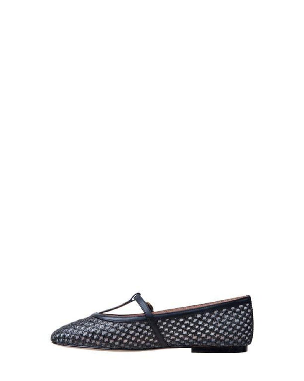 Linea Paolo White Monet T-Strap Flat