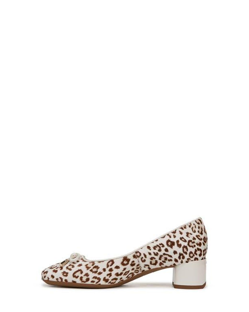 Franco Sarto White Natalia Square Toe Pump