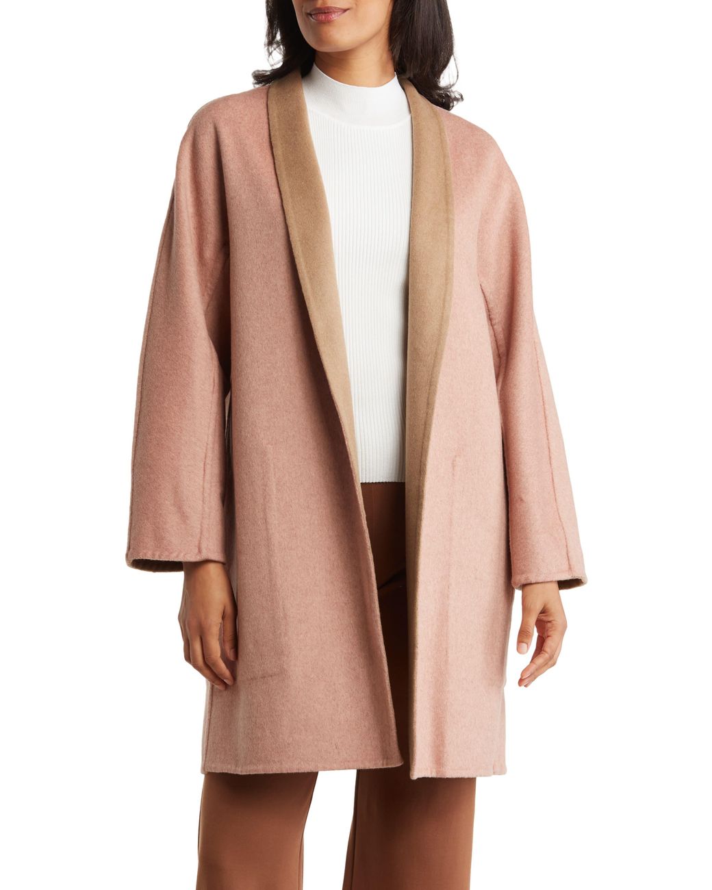 Vince reversible double face wool blend coat sale