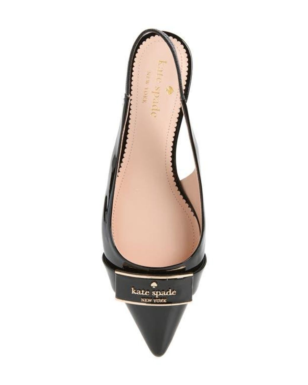 Kate Spade Black Vanna Slingback Flat