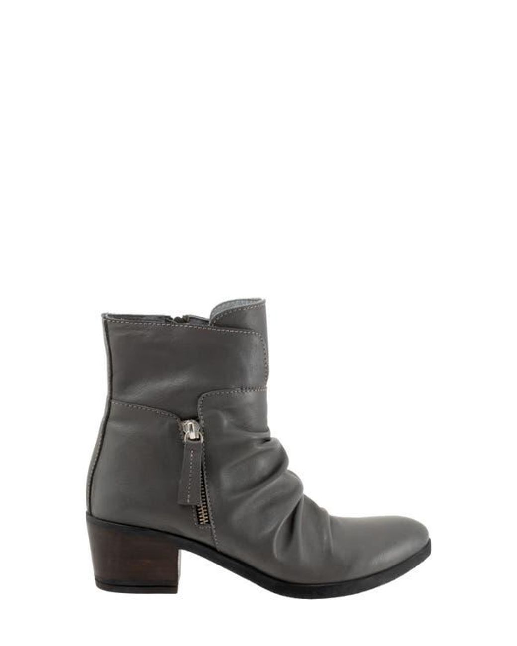 BUENO Gray Colbie Slouchy Zip Boot