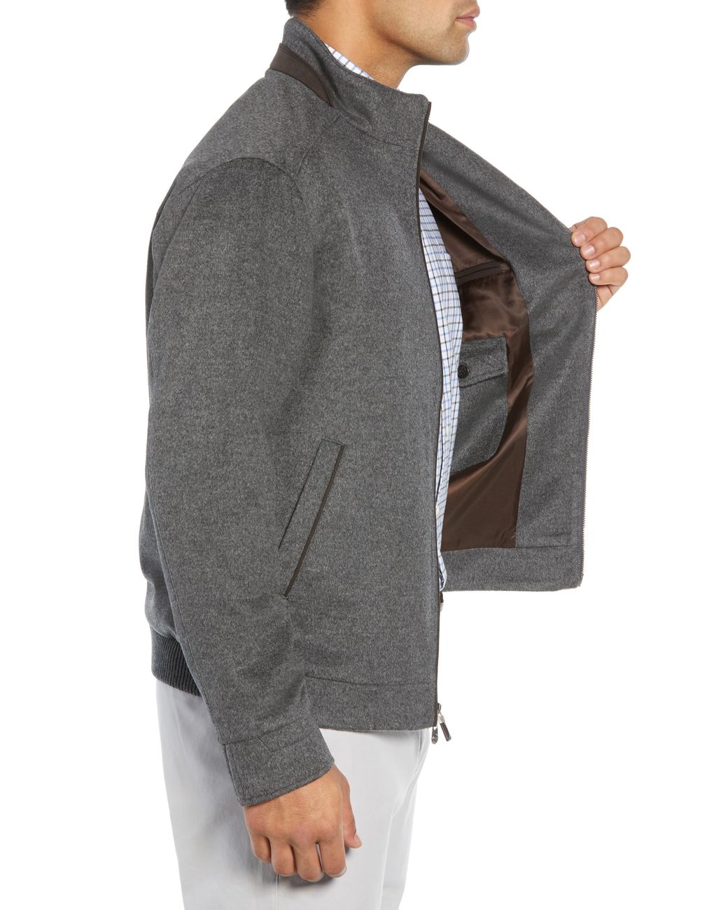 Peter Millar Westport Crown Wool Cashmere Jacket in Gray for Men