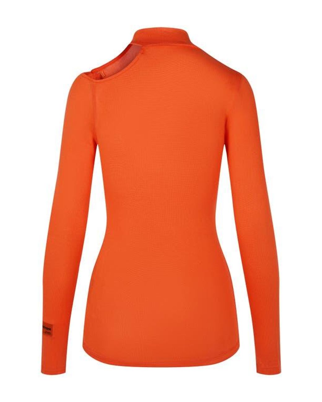 Heron Preston Shoulder Cutout Mock Neck Top in Orange Lyst