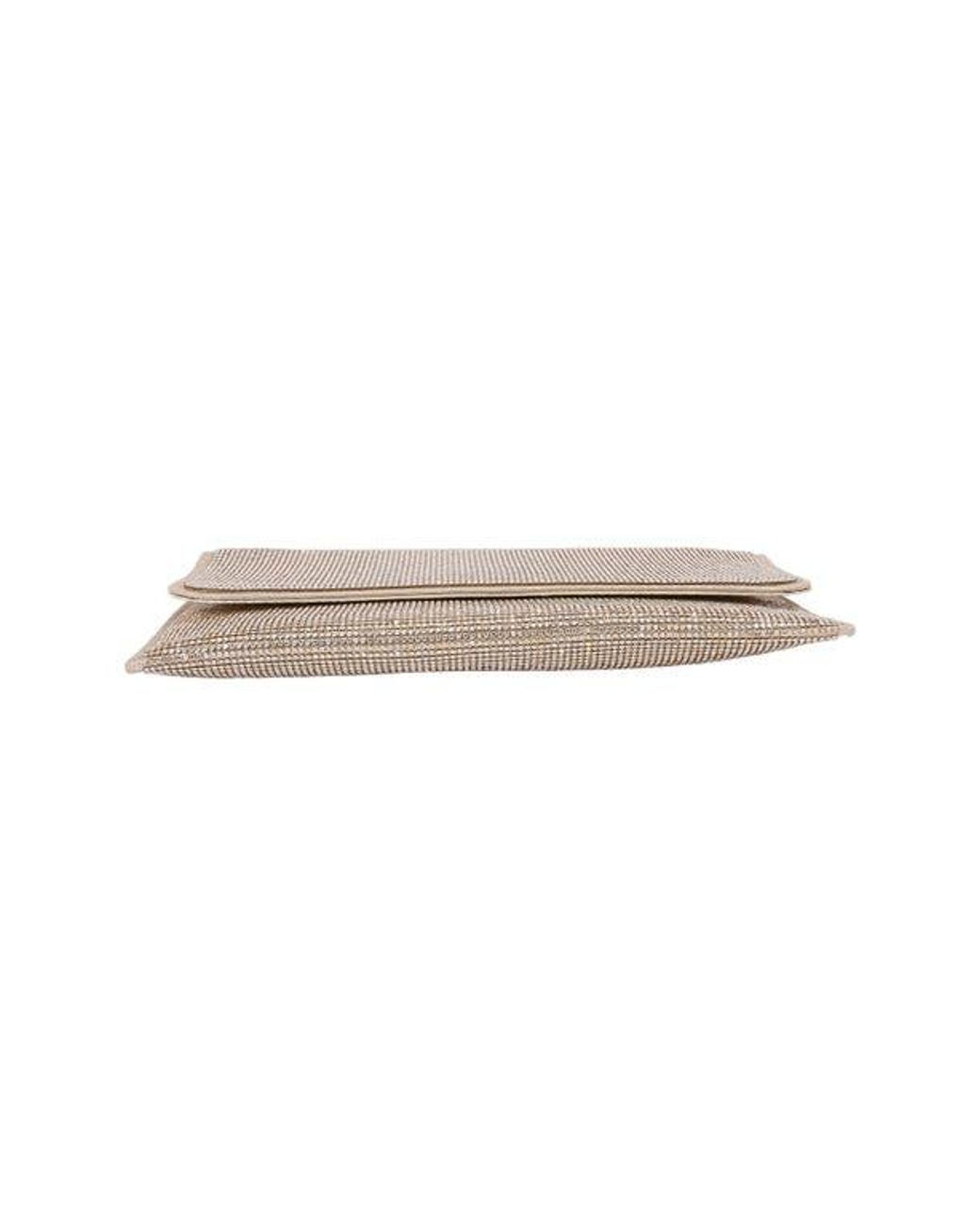 BERNESS Gray Rhinestone Envelope Clutch