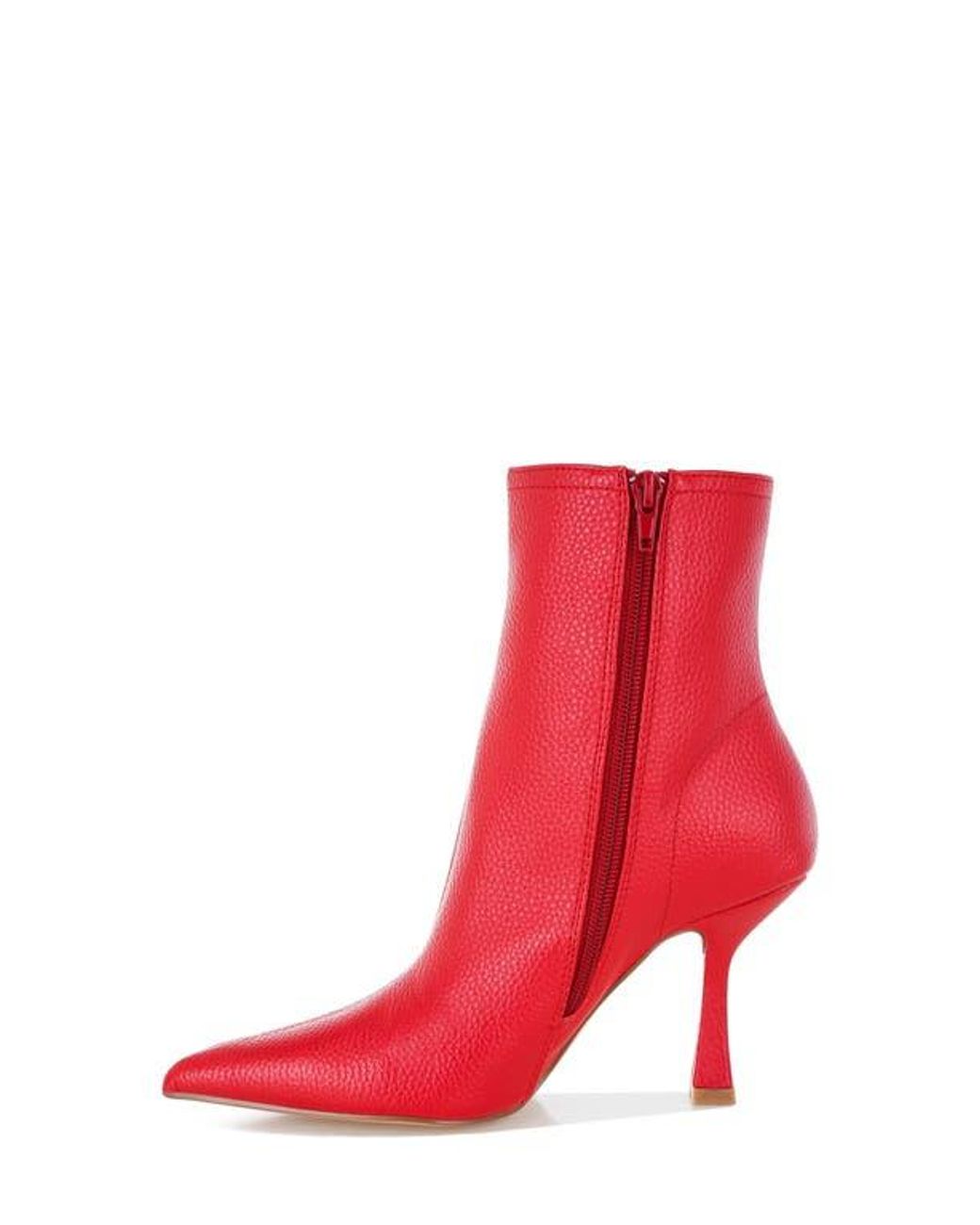 Rag & Co Red Farnak Pointed Toe Bootie
