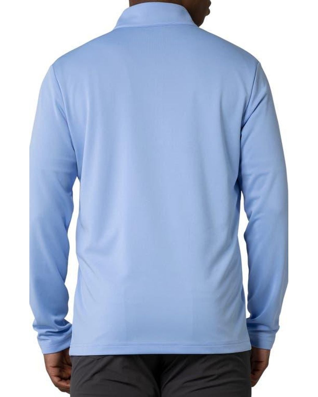 Levelwear Blue Quarter Zip Pullover for men