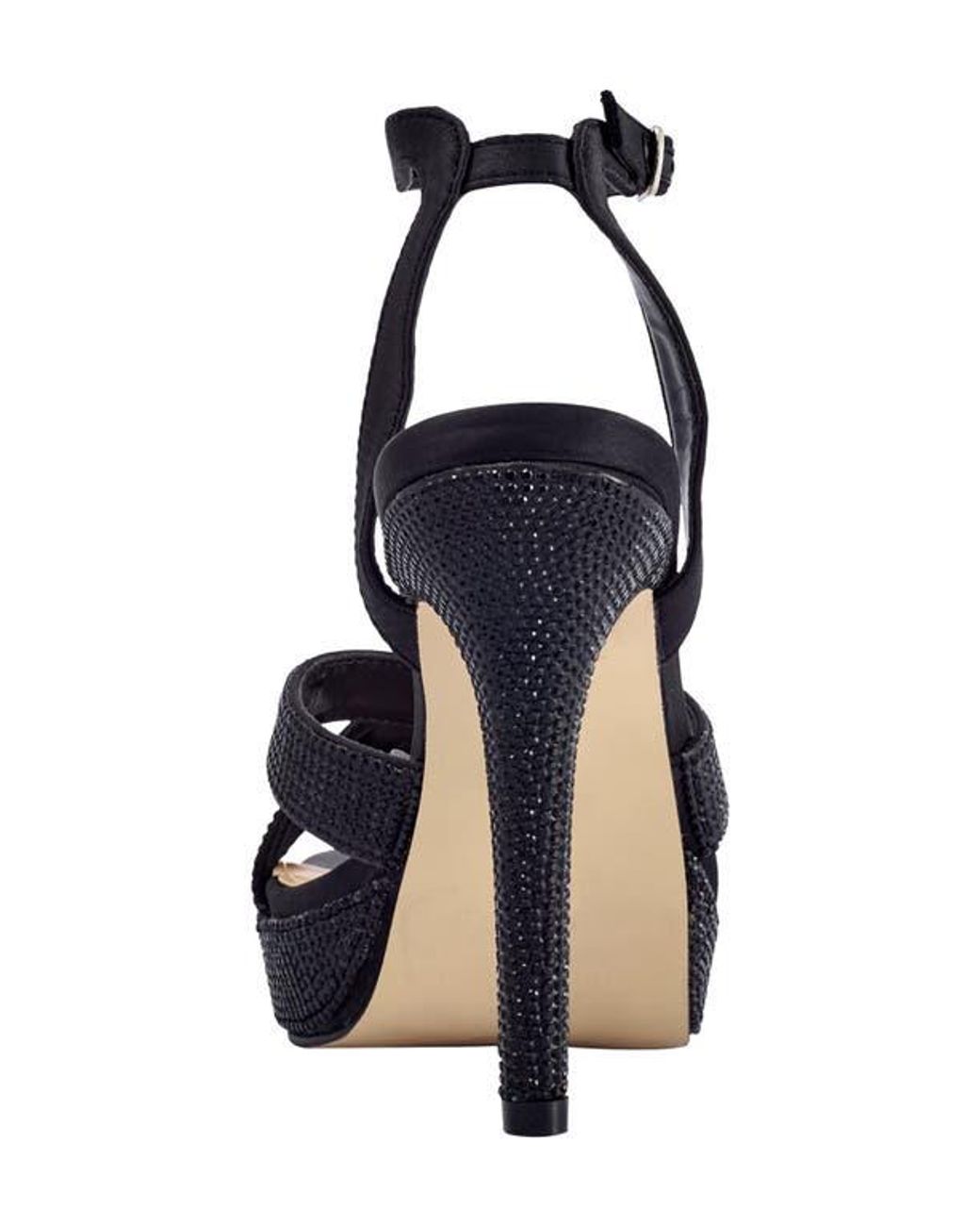 Lady Couture Blue Rhinestone Platform Sandal