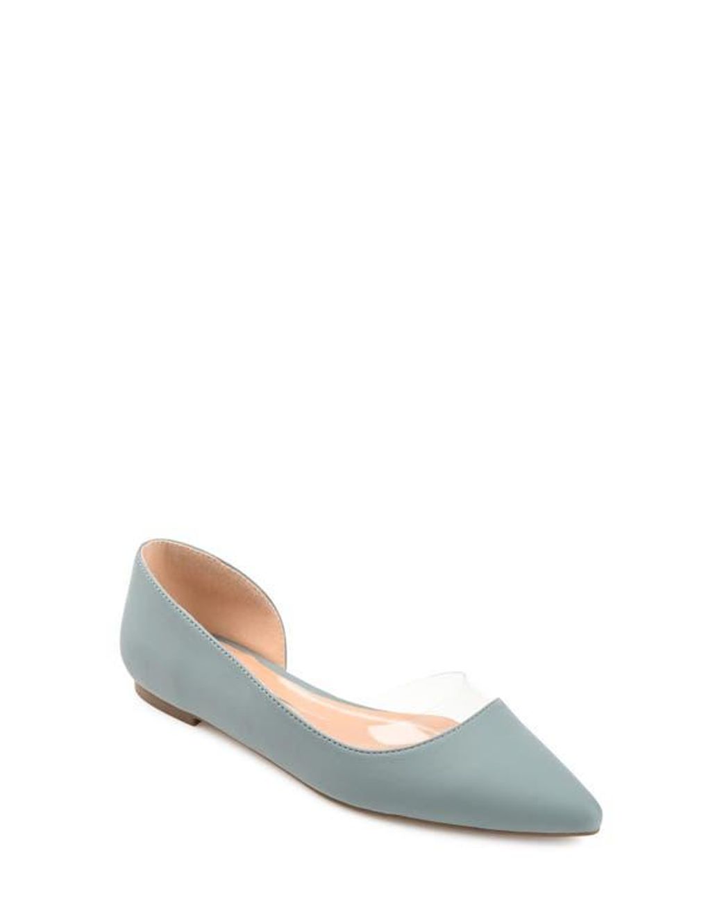 Journee Collection Blue Mikki Pointed Toe Flat