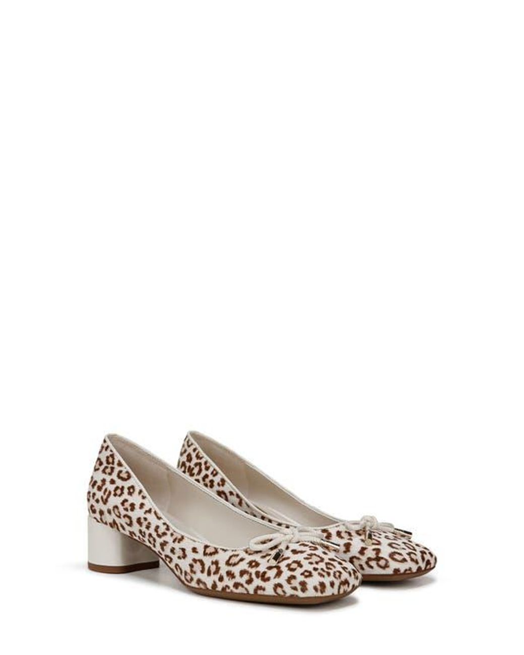 Franco Sarto White Natalia Square Toe Pump