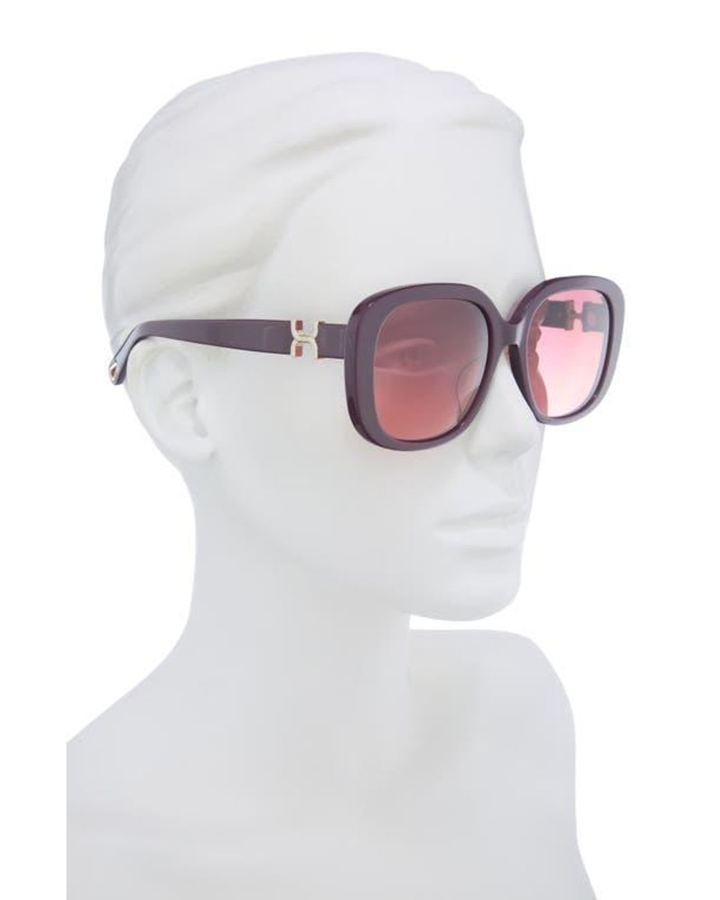 Chloé Pink 56Mm Square Sunglasses