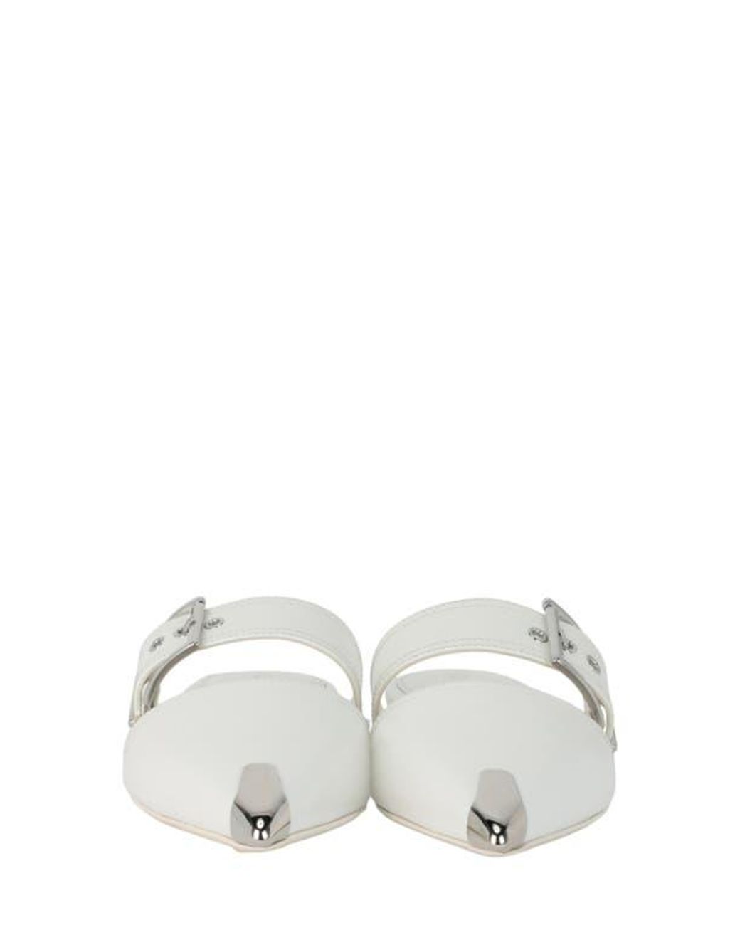 McQueen Metallic Punk Pointed Toe Flat