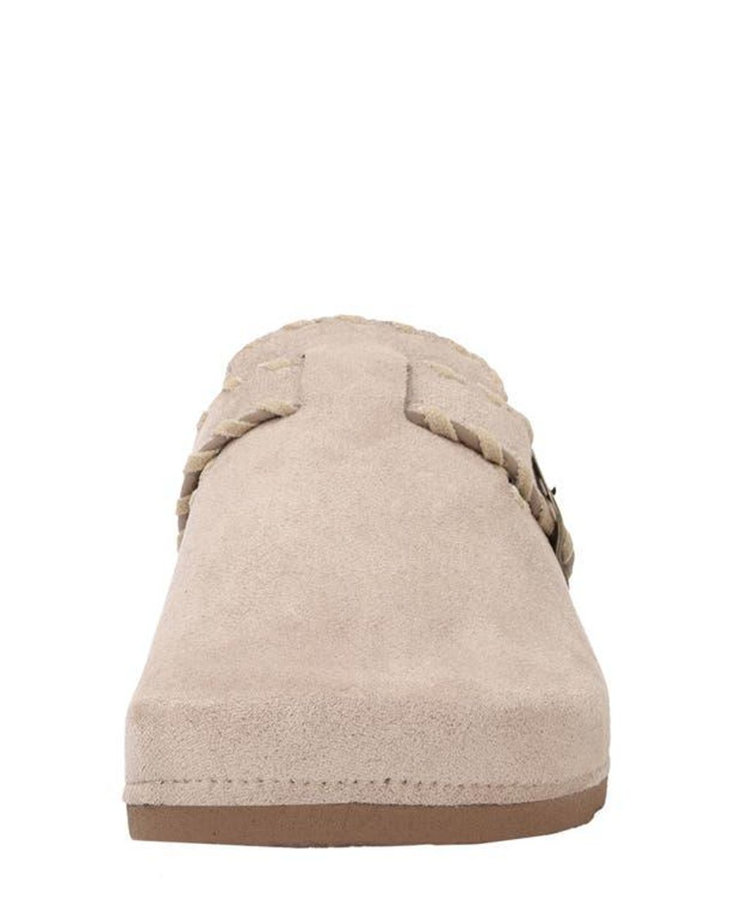Seven7 Gray Stitched Mule
