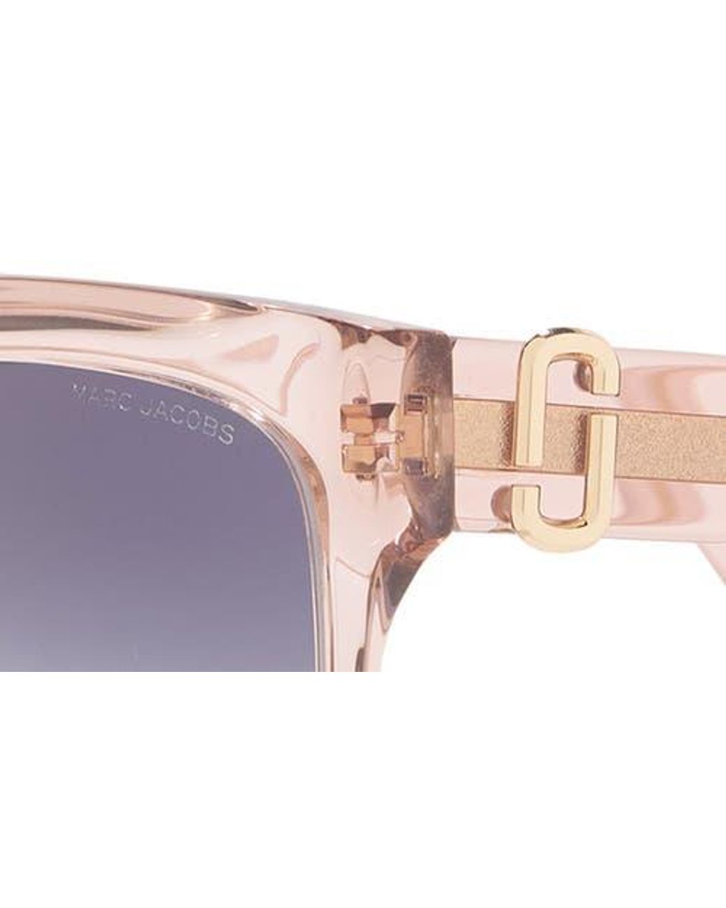Marc Jacobs Purple 53Mm Gradient Rectangular Sunglasses