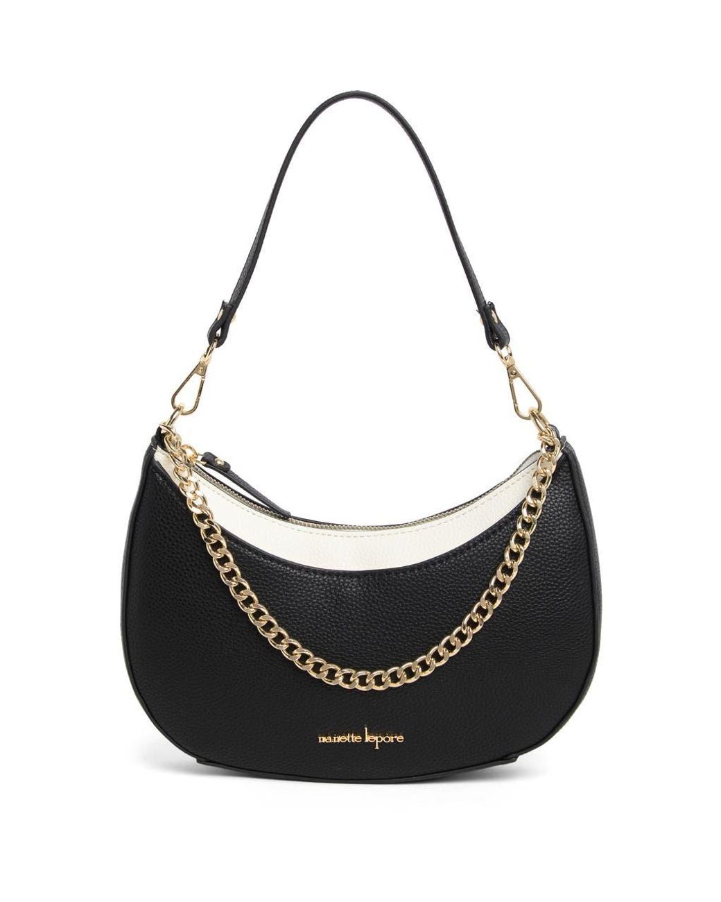 Nanette Lepore Natasha Baguette Shoulder Bag in Black | Lyst display picture 1