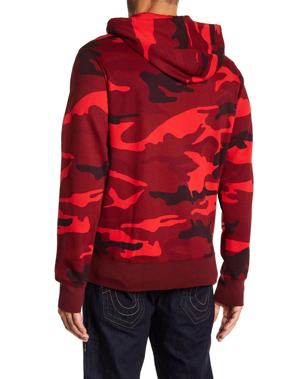 True Religion Buddha Brand Camo Hoodie in Red for Men | Lyst