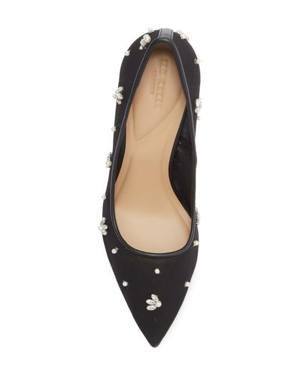 Ted Baker Black Embellished Pump
