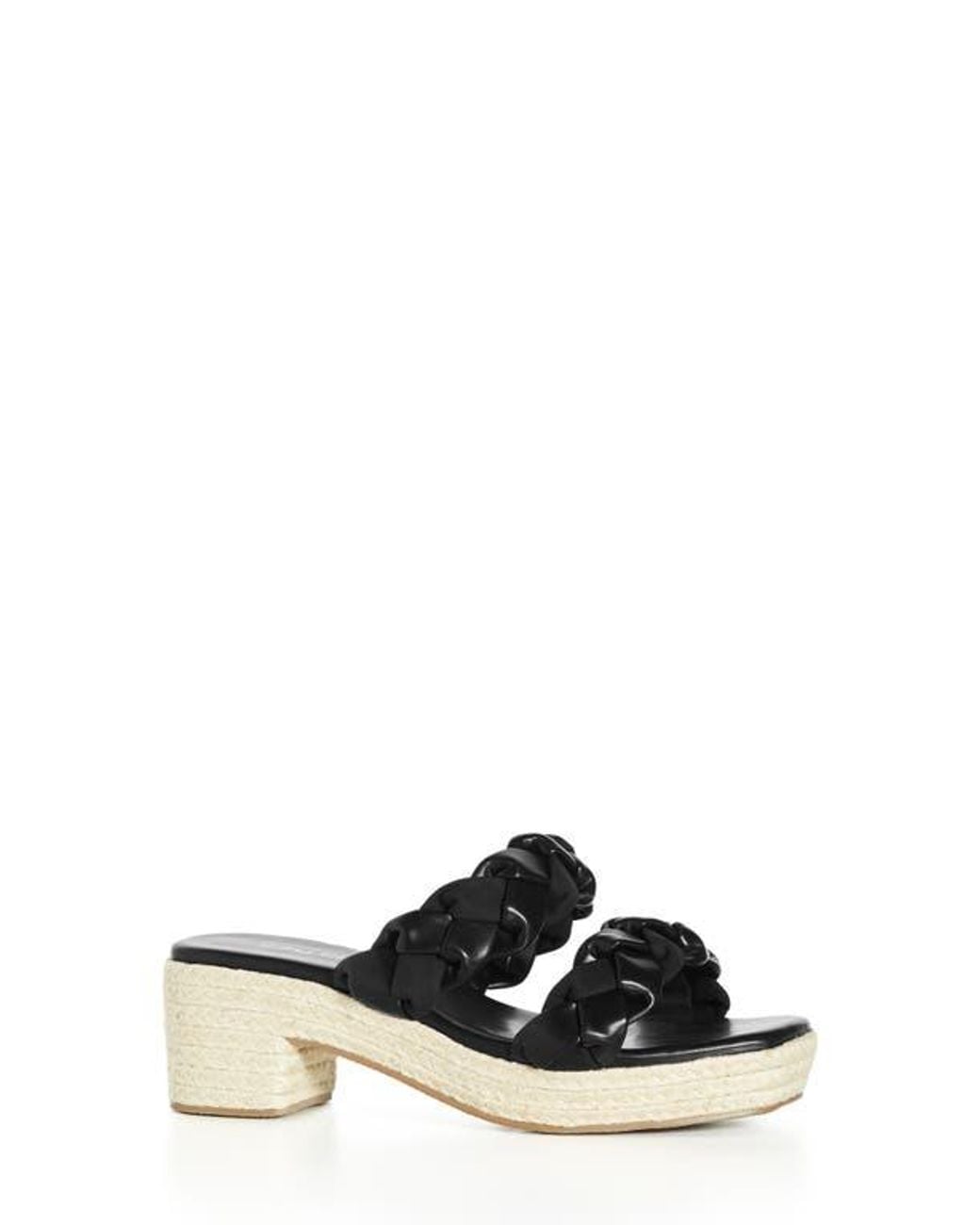 City Chic Black Roxy Platform Sandal