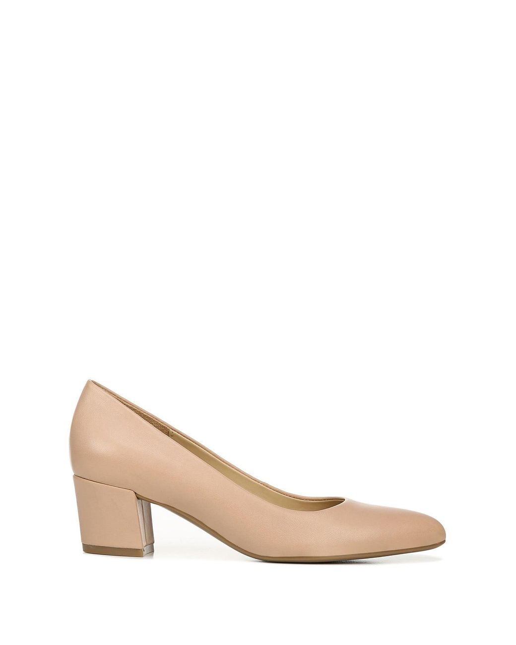wide width nude pumps