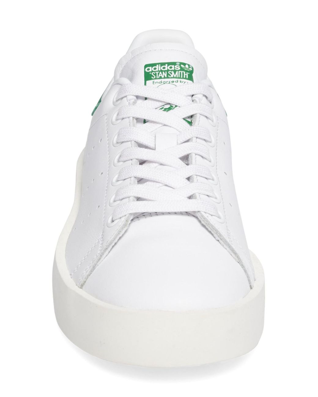 adidas Leather Stan Smith Bold Platform Sneaker in White | Lyst