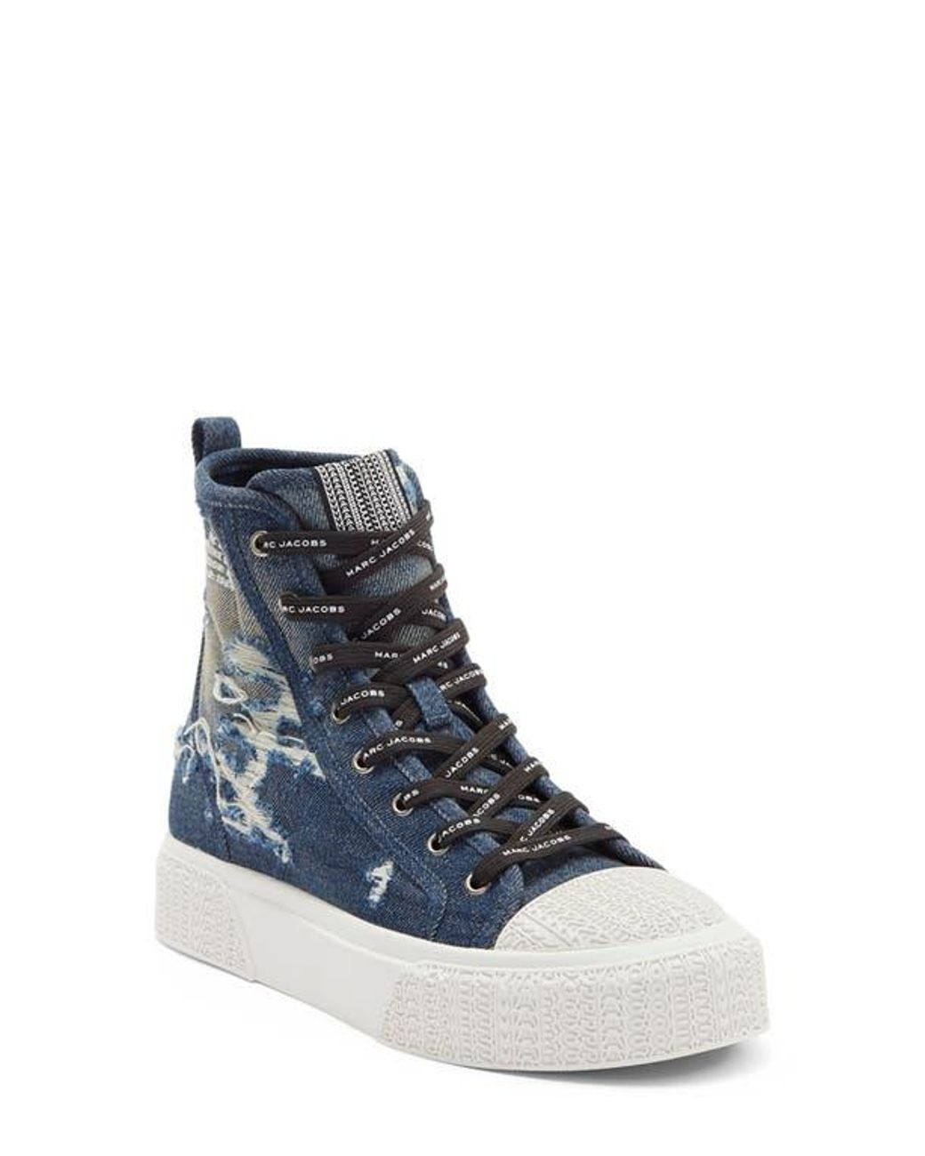 Marc Jacobs Blue The High Top Platform Sneaker