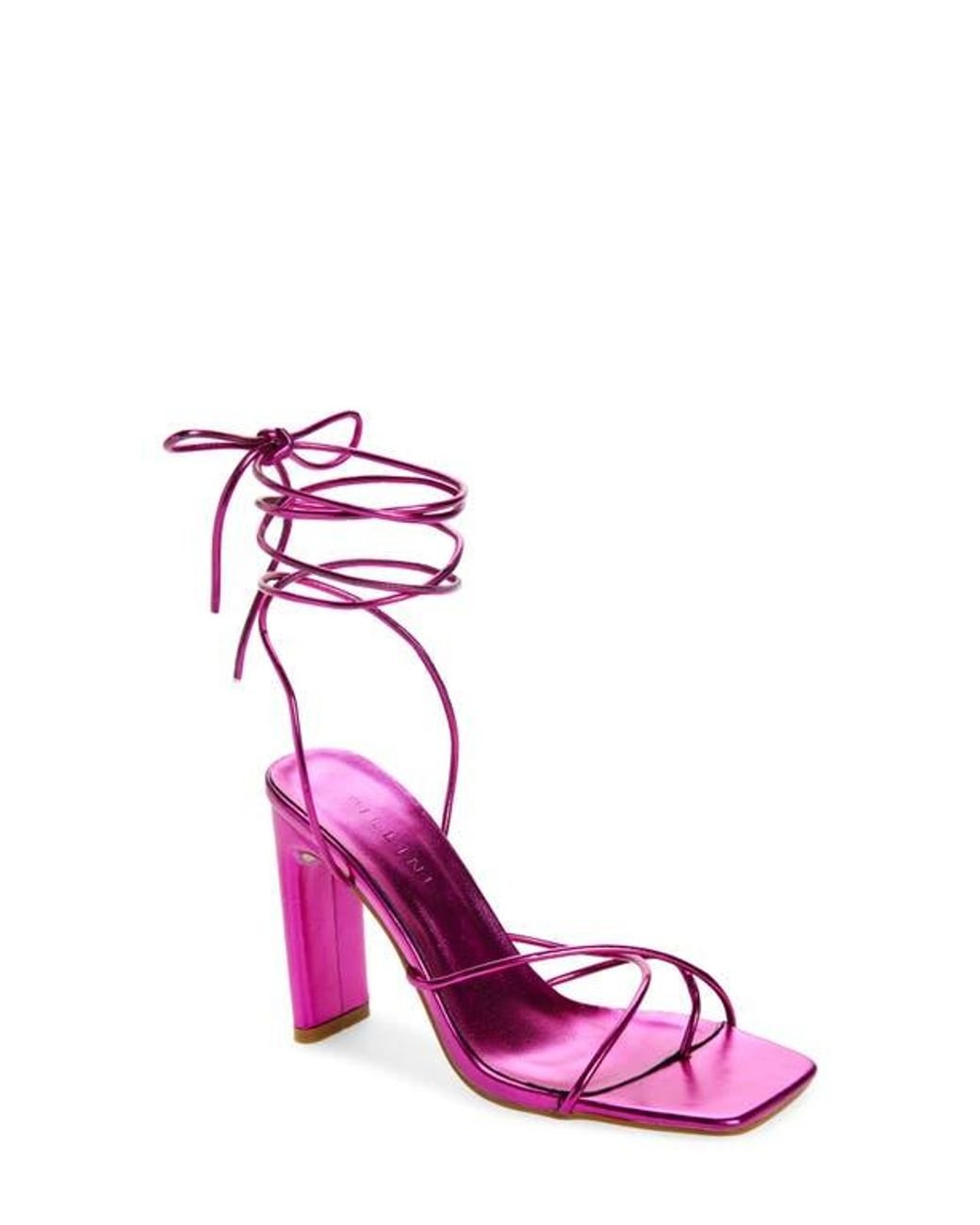 Billini Circa Ankle Wrap Sandal in Pink Lyst