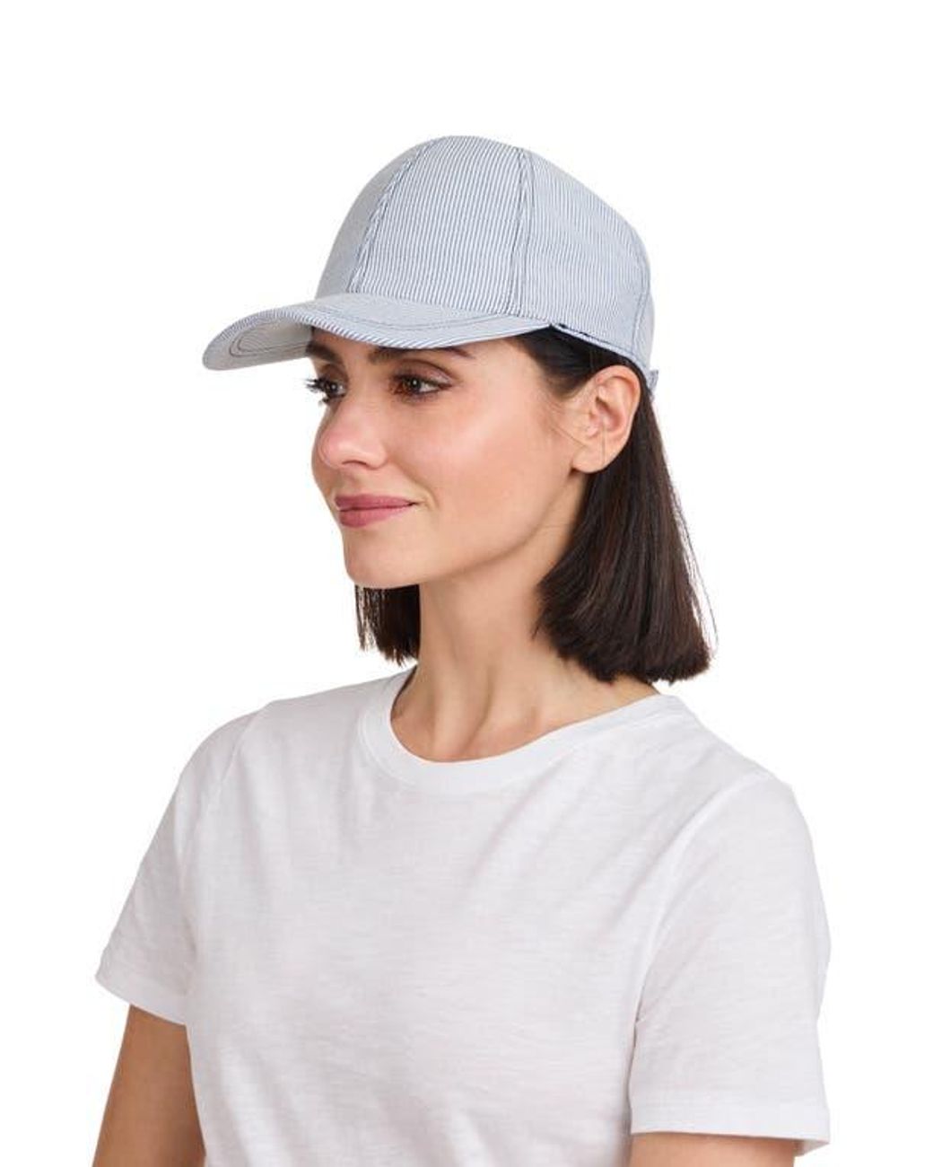 Bruno Magli Blue Stripe Baseball Cap