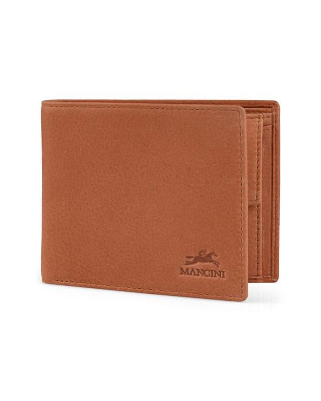 Mancini Brown Rfid Bifold Wallet for men