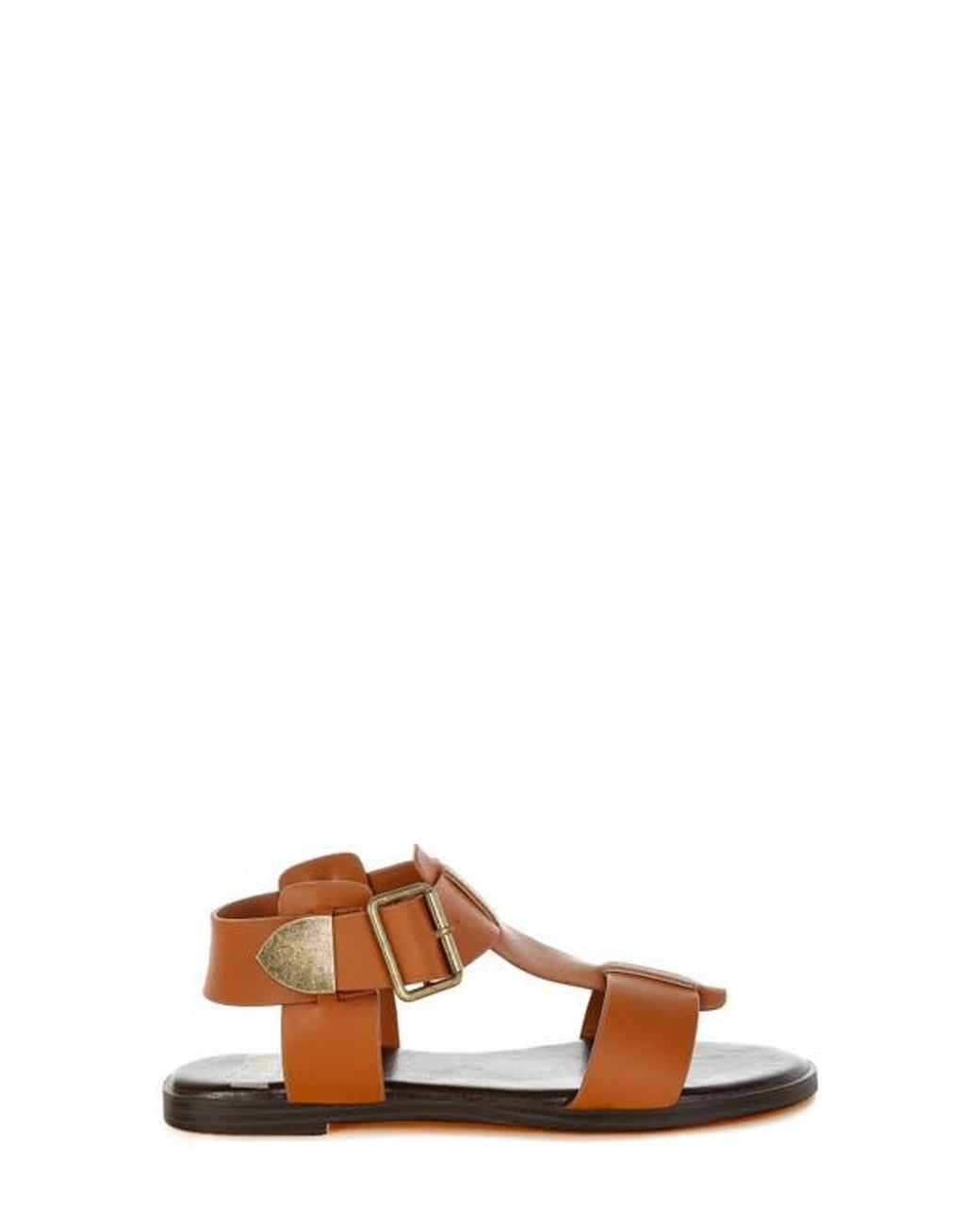 Rag & Co Brown Shayla Gladiator Flat Sandal