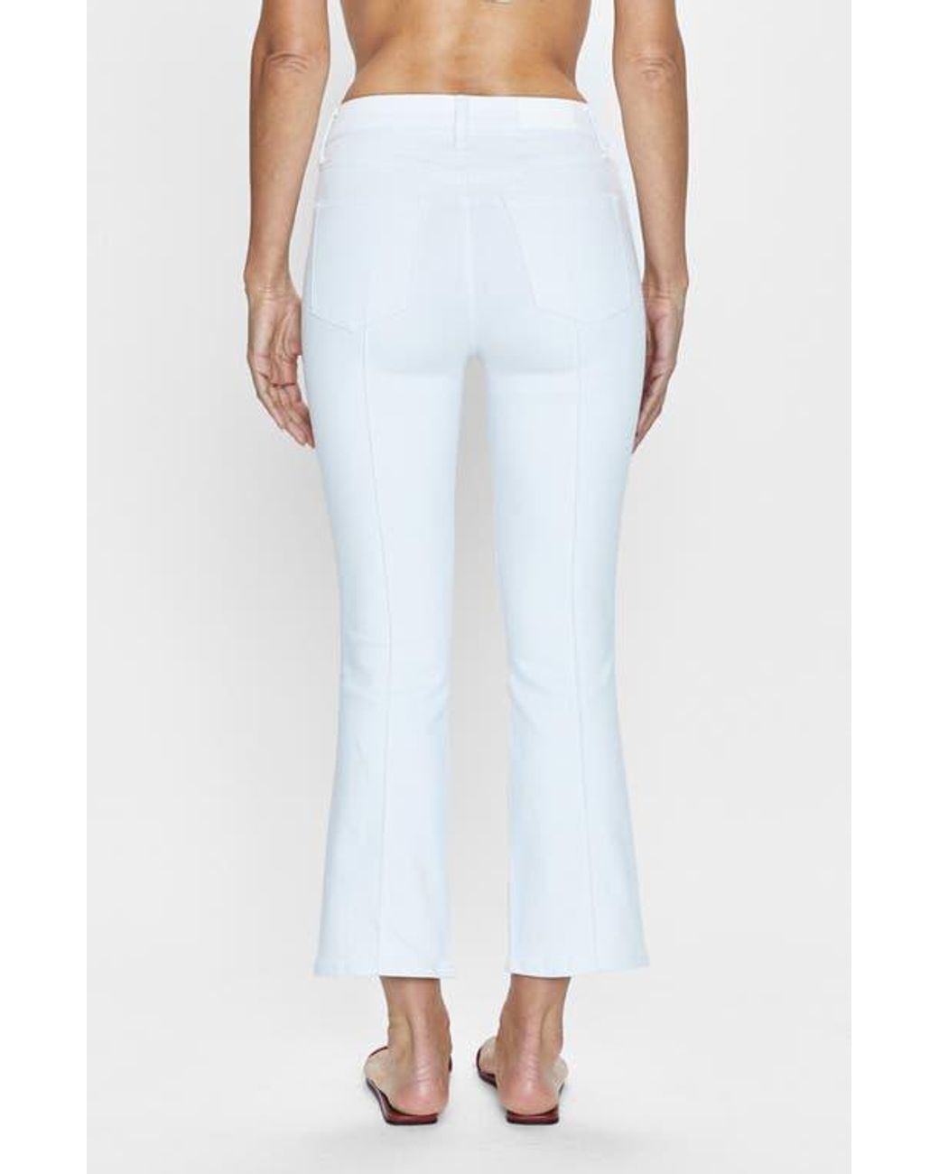 Pistola White Lennon High Waist Ankle Bootcut Jeans
